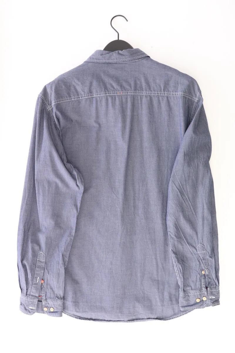 Mexx Langarmhemd für Herren Gr. XXL blau aus Baumwolle