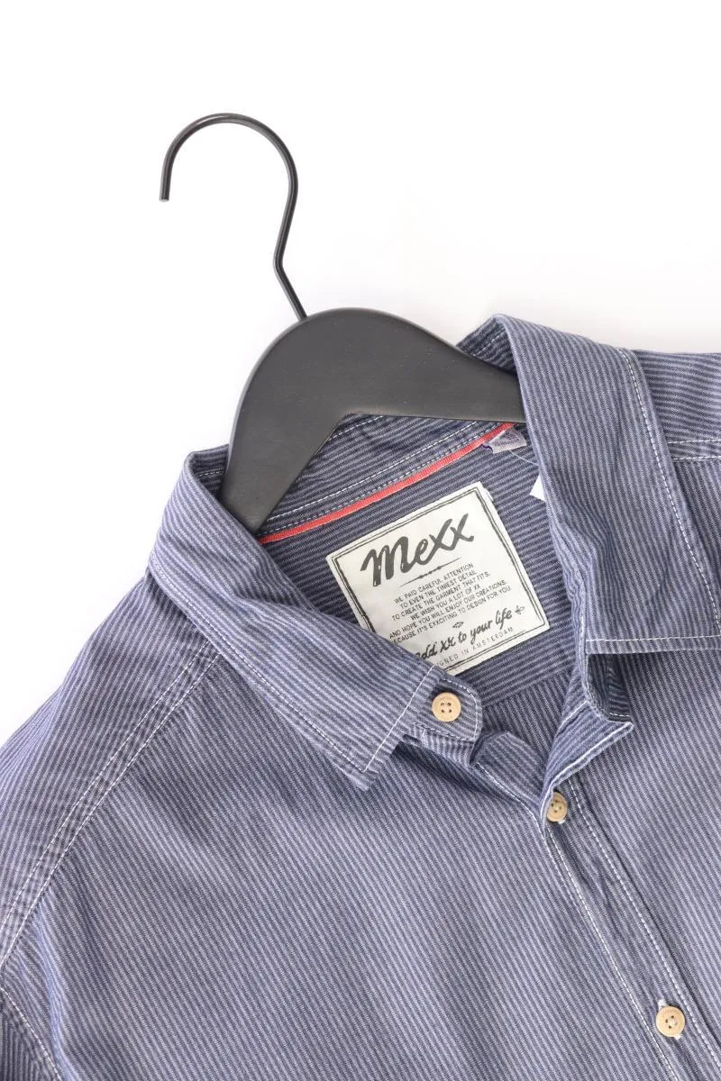 Mexx Langarmhemd für Herren Gr. XXL blau aus Baumwolle