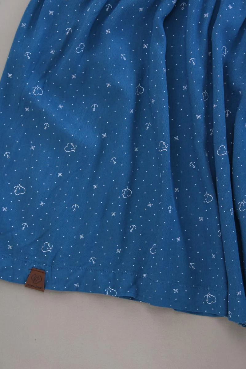 Ragwear Rock mit Ankermuster Gr. M blau aus Viskose