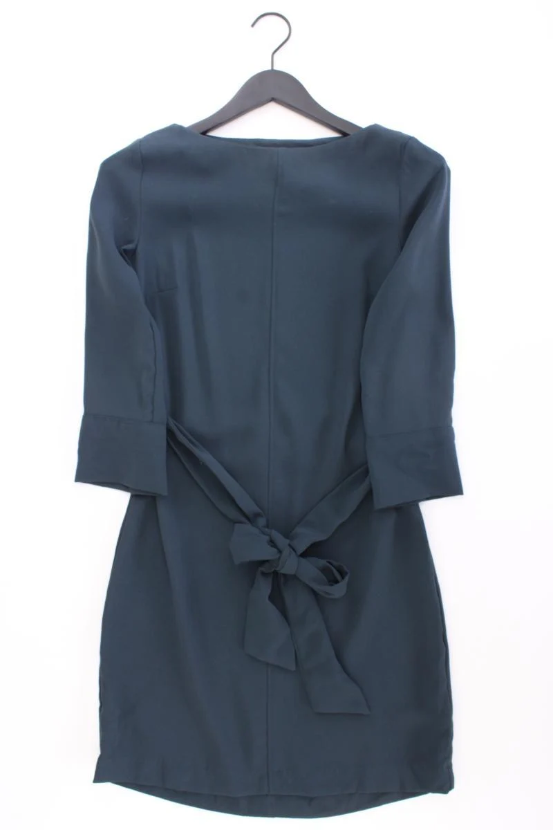 H&M Langarmkleid Gr. XS neuwertig 3/4 Ärmel blau aus Polyester