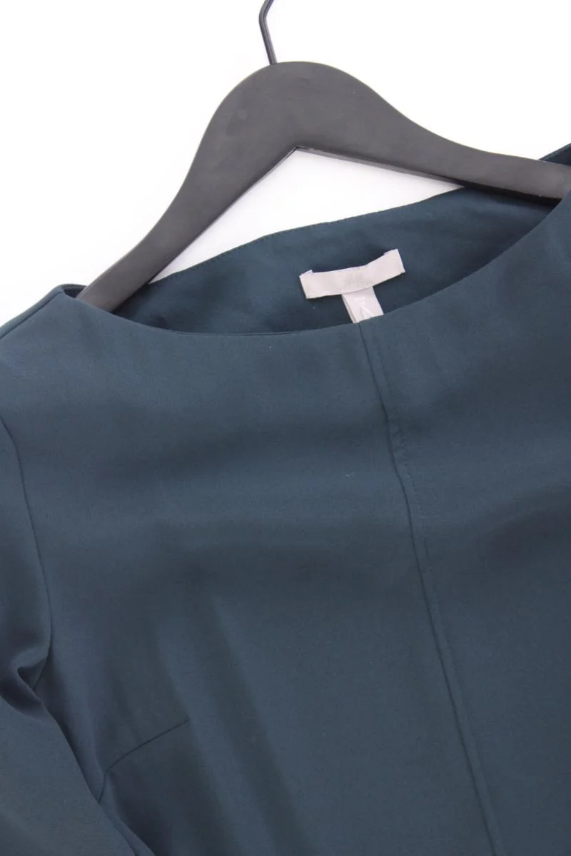 H&M Langarmkleid Gr. XS neuwertig 3/4 Ärmel blau aus Polyester