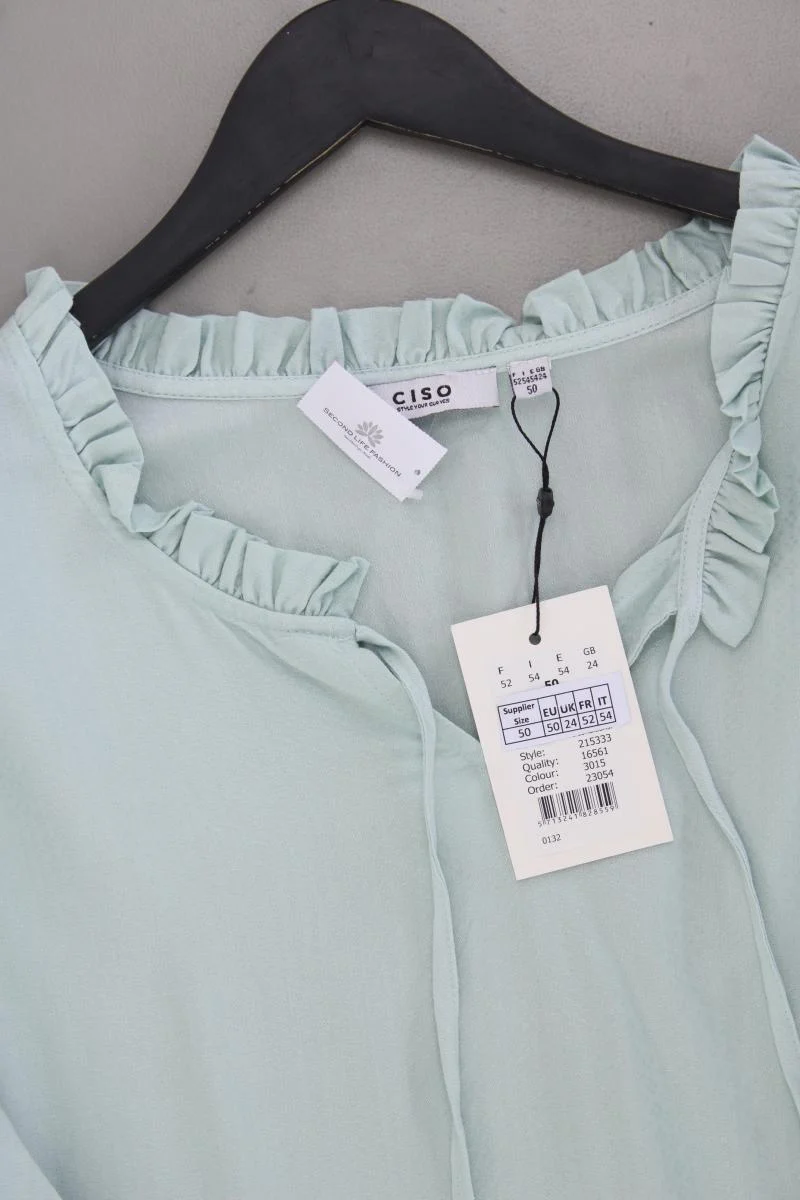 Second Hand Outfit Größe XXL mit Ciso Oversize-Bluse in Gr. 50 und Tuch