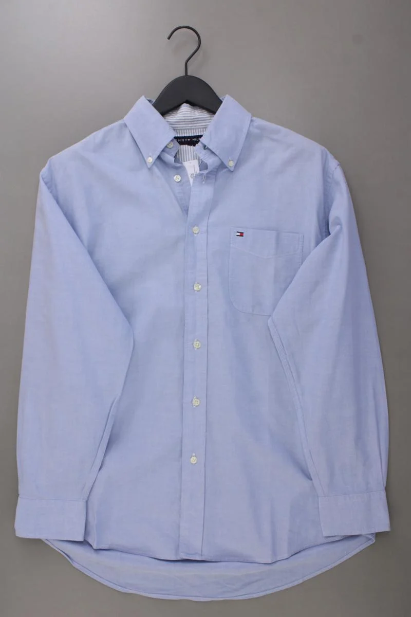 Tommy Hilfiger Langarmhemd für Herren Gr. M blau