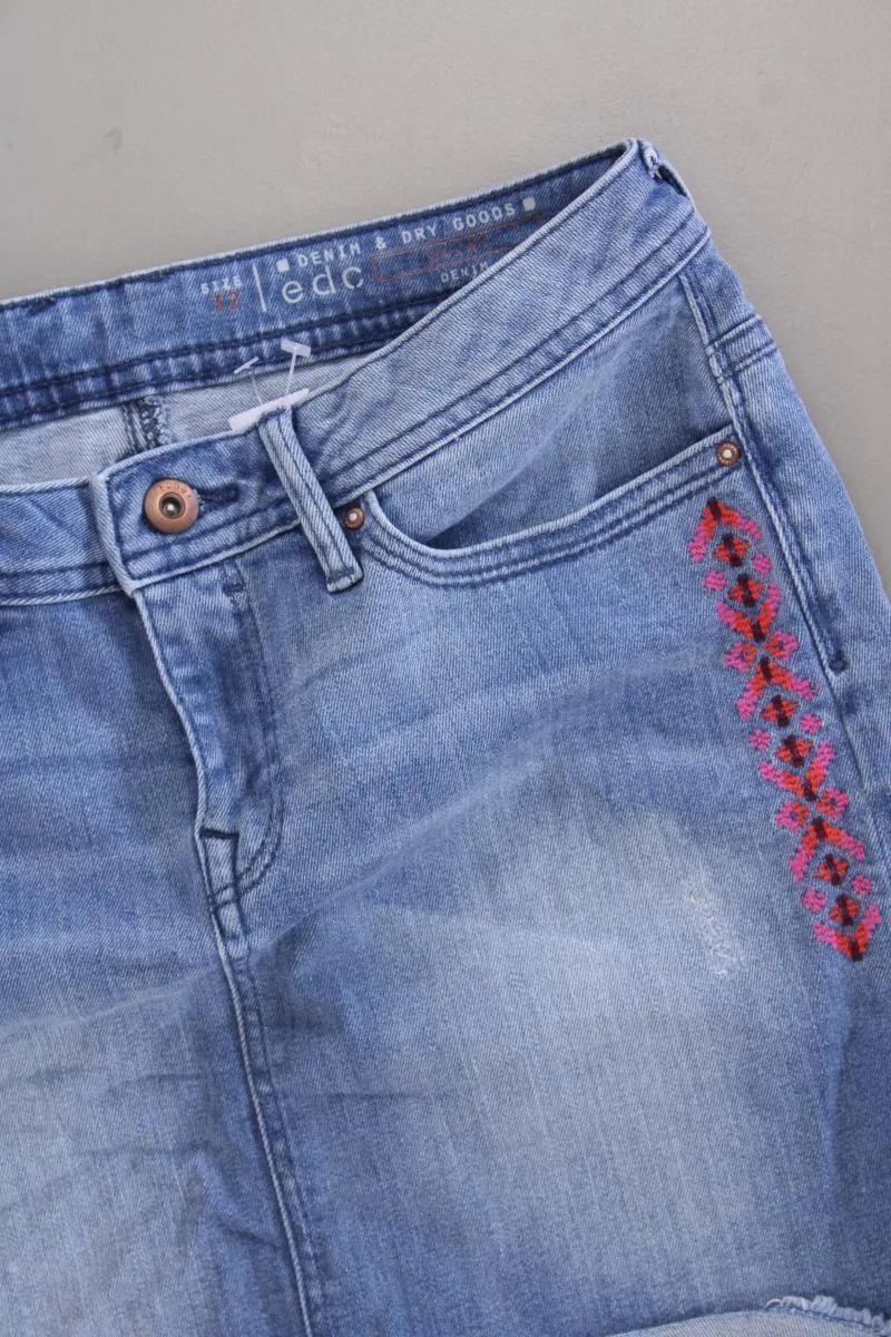 edc by Esprit Jeansrock Gr. 32 blau aus Baumwolle