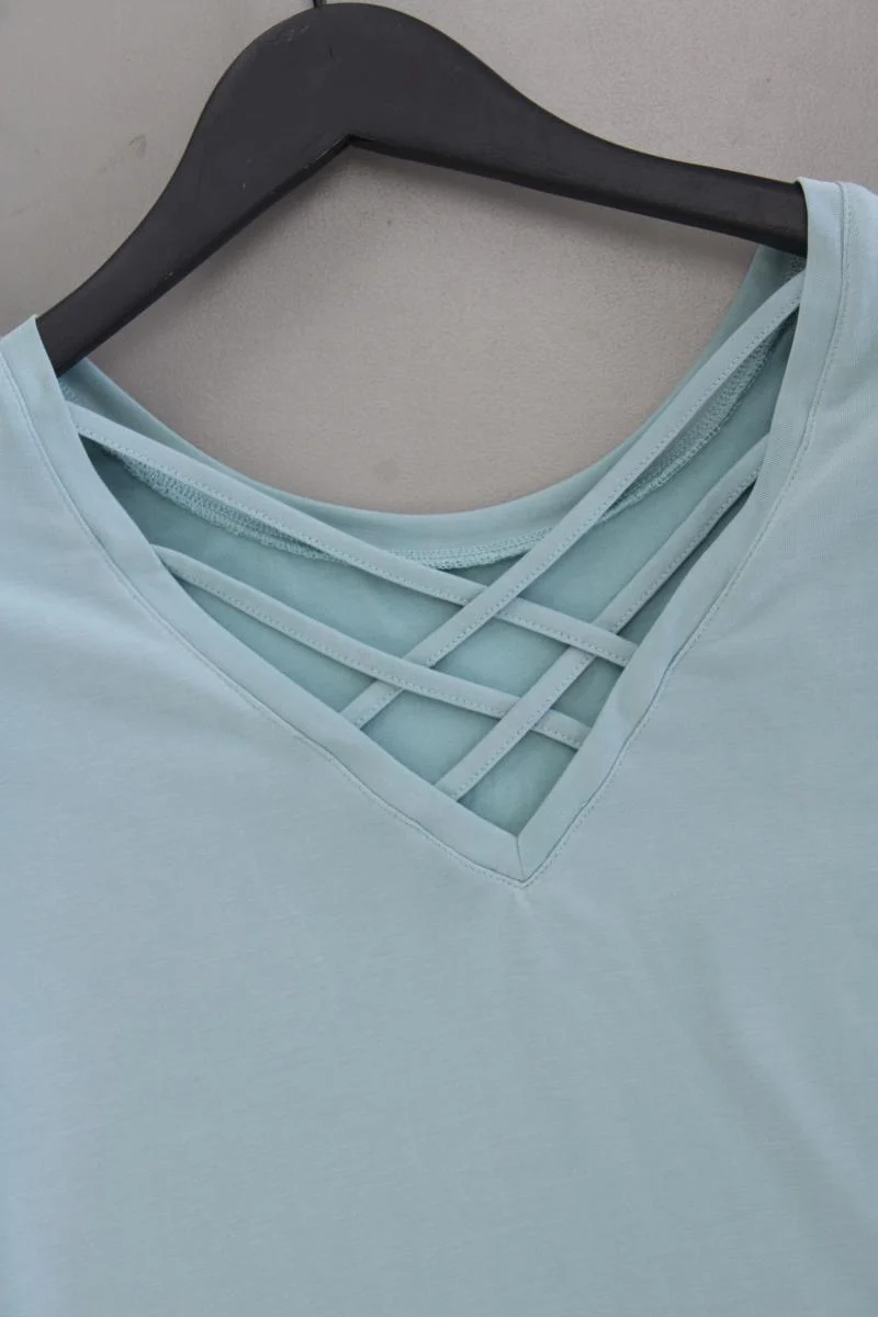 Only Shirt Gr. XS Kurzarm blau aus Modal
