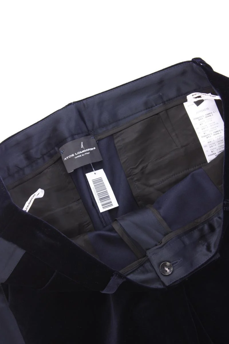 ATOS LOMBARDINI Hose Gr. IT 44 (M) blau aus Baumwolle