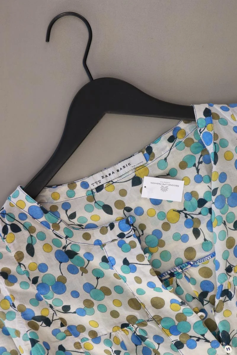 Zara Regular Tunika Gr. S blau aus Baumwolle