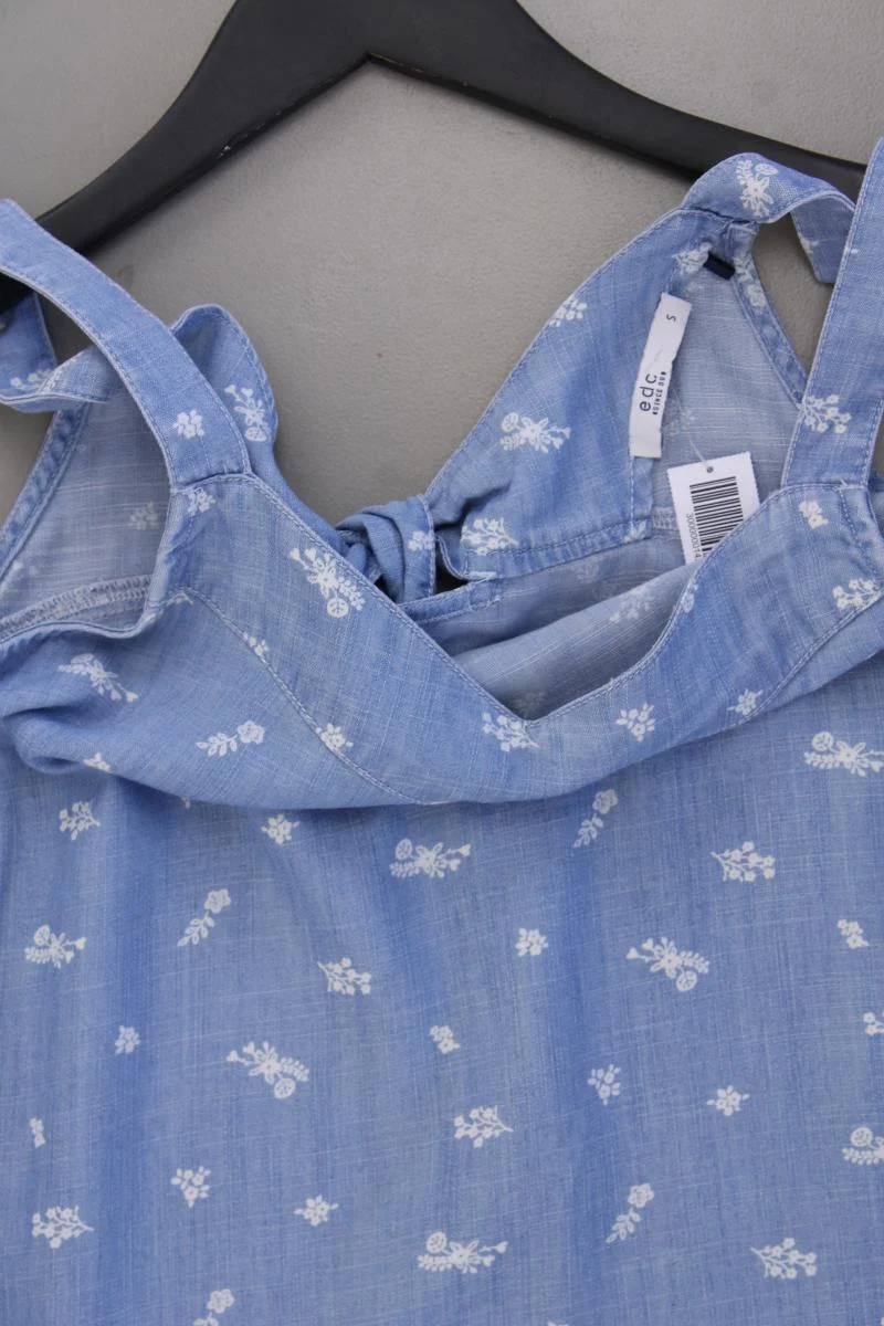 edc by Esprit Trägertop Gr. S neuwertig blau aus Lyocell