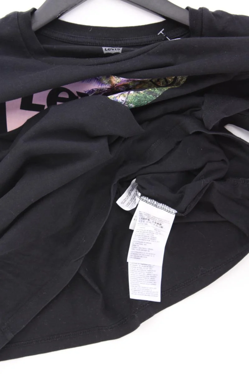 Levi's Printshirt Gr. XS Kurzarm schwarz aus Baumwolle