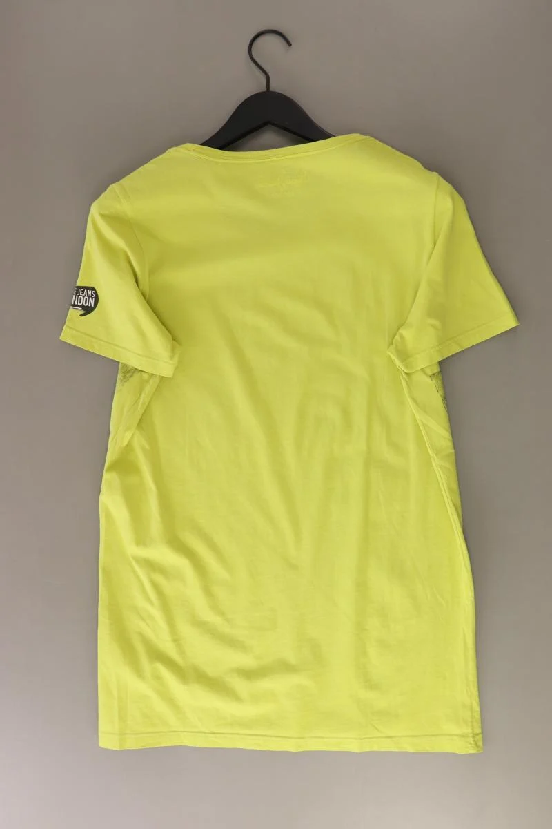 Pepe Jeans Printshirt für Herren Gr. S Kurzarm grün aus Baumwolle