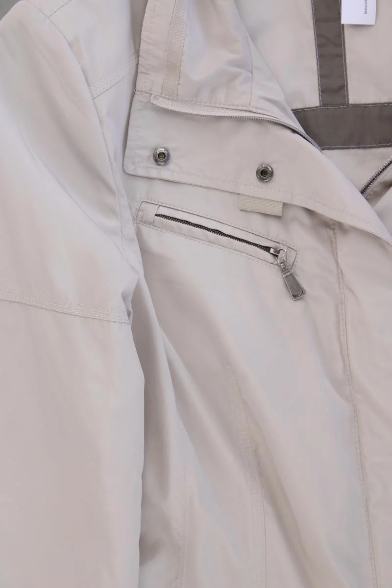 GINA S Übergangsjacke Gr. 44 neuwertig grau aus Polyester