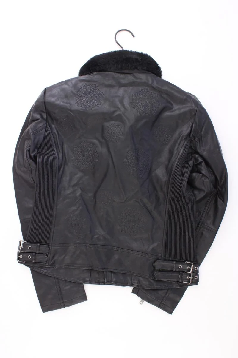 Desigual Kunstlederjacke Gr. 42 schwarz aus Polyurethan
