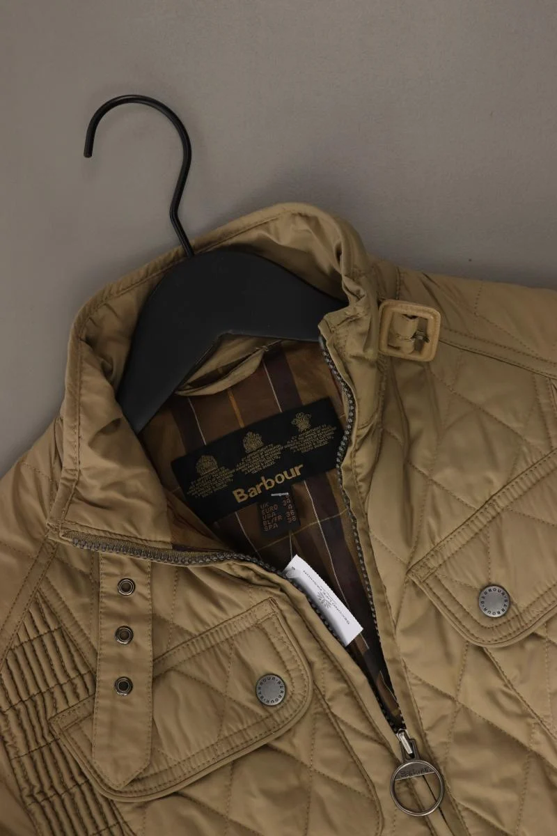 Barbour Steppjacke Gr. 34 mit Gürtel braun aus Polyester