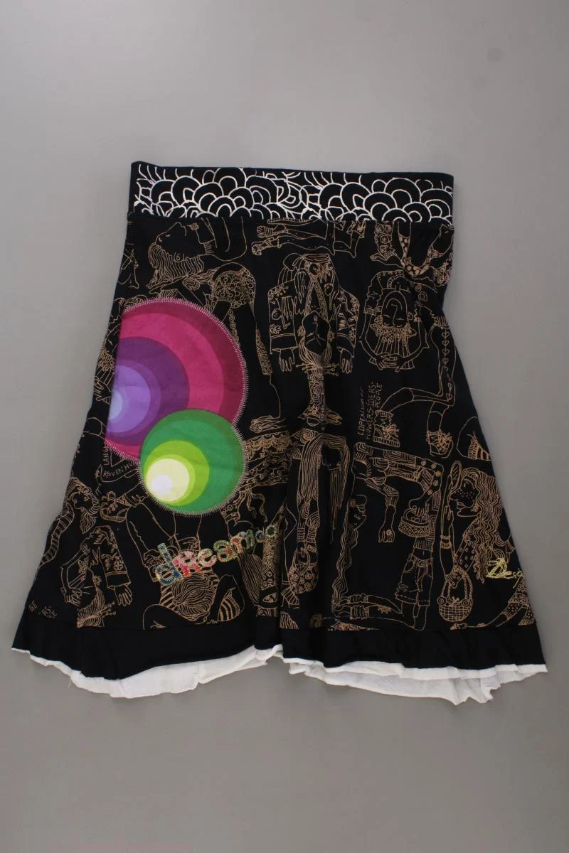 Desigual Stretchrock Gr. S schwarz aus Baumwolle