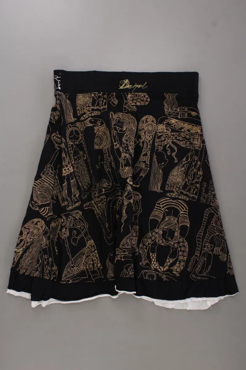 Desigual Stretchrock Gr. S schwarz aus Baumwolle