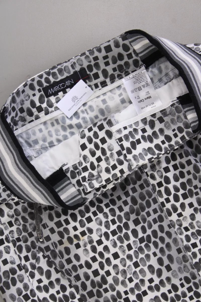 Marc Cain Rock Gr. 36 mit Tierdruck grau aus Baumwolle