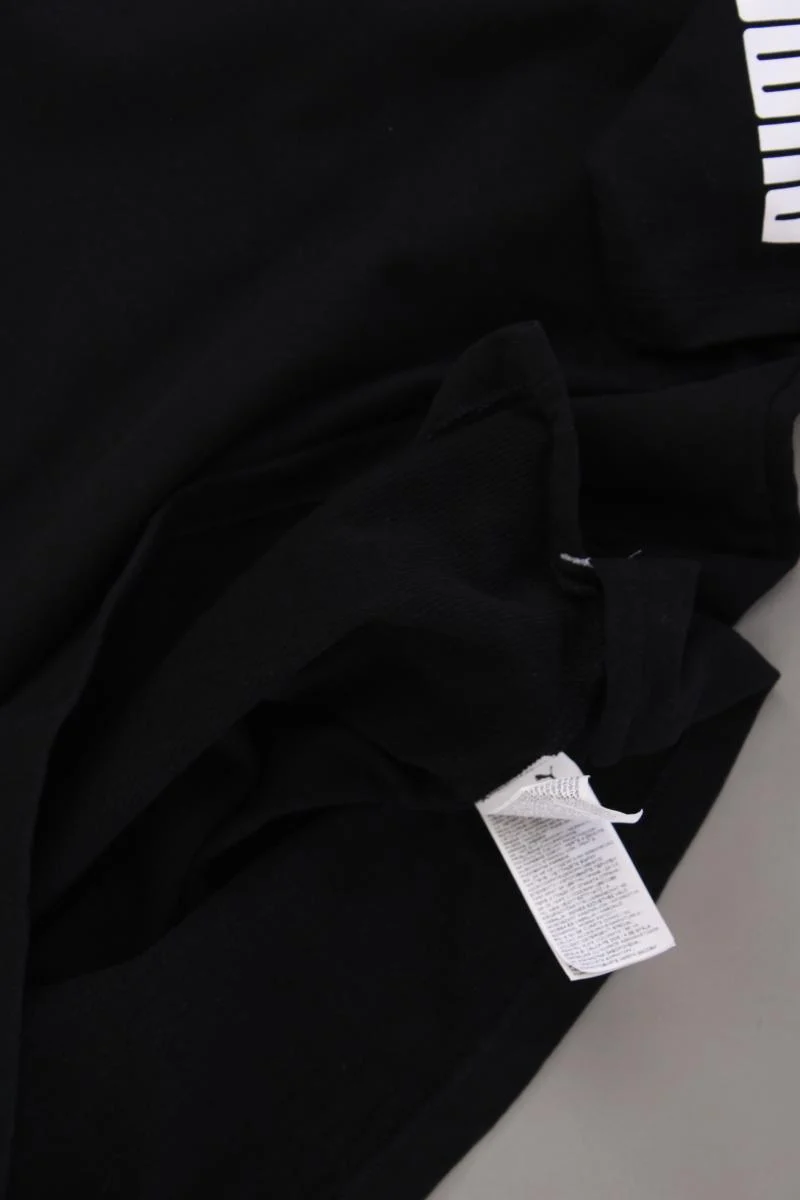 Puma Jerseykleid Gr. M Kurzarm schwarz aus Baumwolle