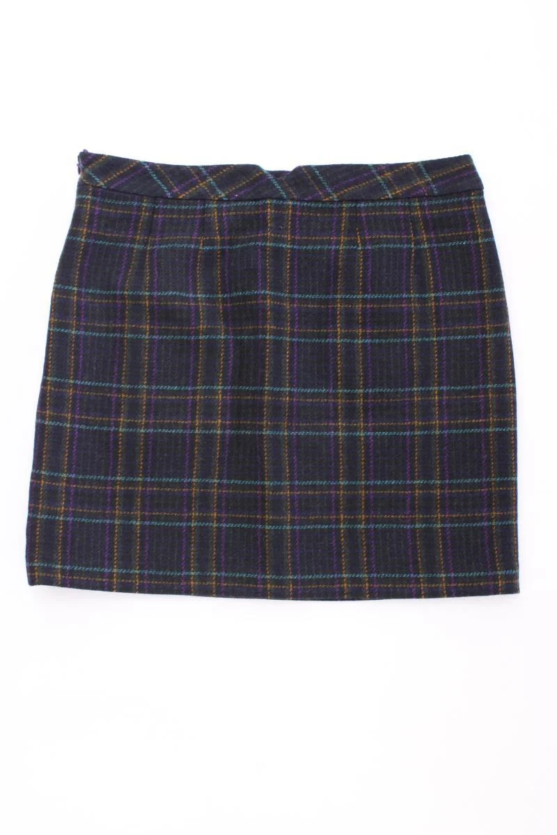 Esprit Wollrock Gr. 34 kariert blau