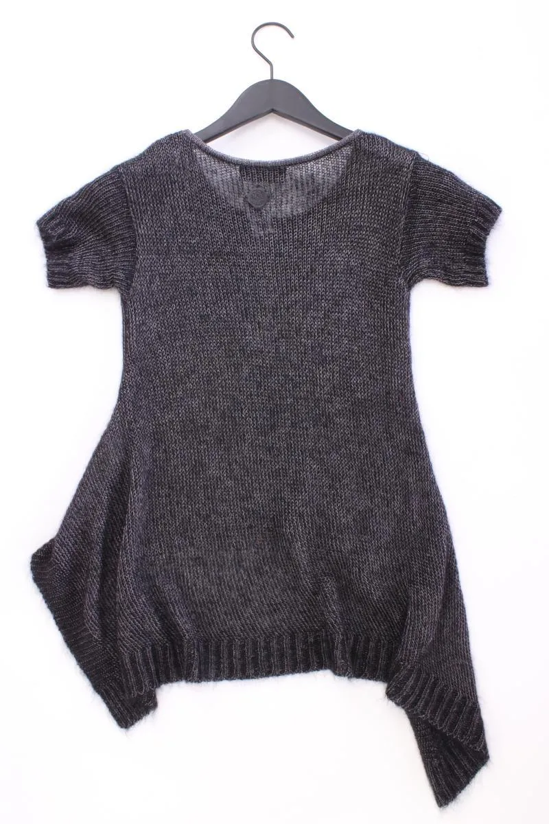 Diesel Strickshirt Gr. XS Kurzarm grau aus Acetat