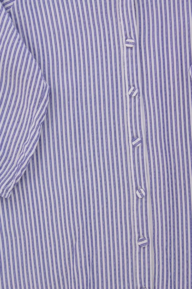 elbflorenz Longbluse Gr. OneSize gestreift 3/4 Ärmel mit Glitzer blau
