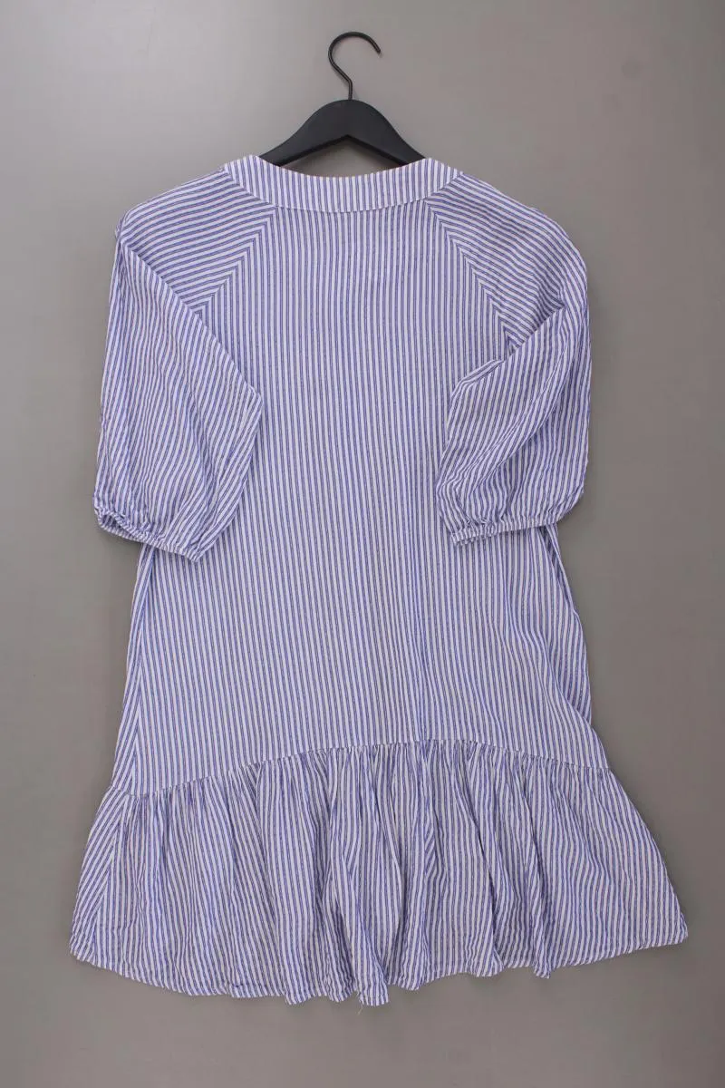 elbflorenz Longbluse Gr. OneSize gestreift 3/4 Ärmel mit Glitzer blau