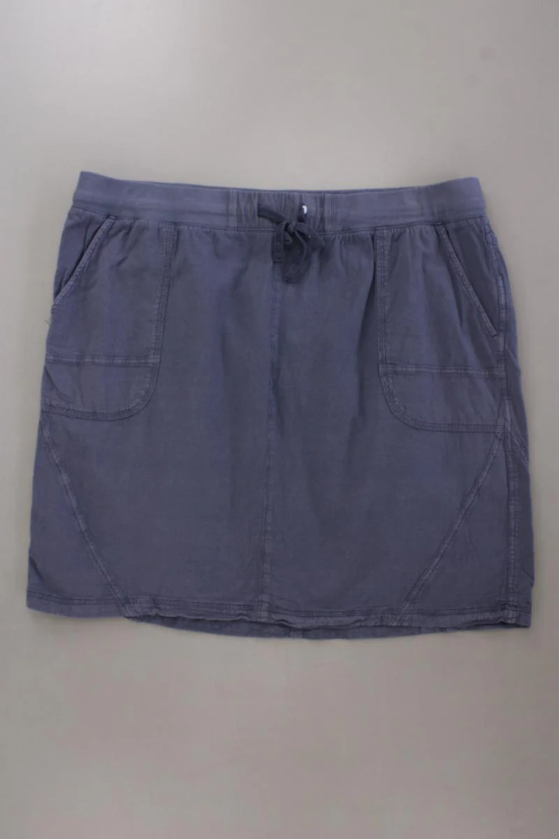 Zizzi Rock Gr. 50/52 blau aus Baumwolle