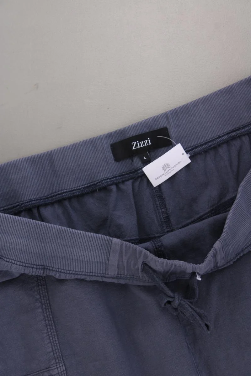 Zizzi Rock Gr. 50/52 blau aus Baumwolle