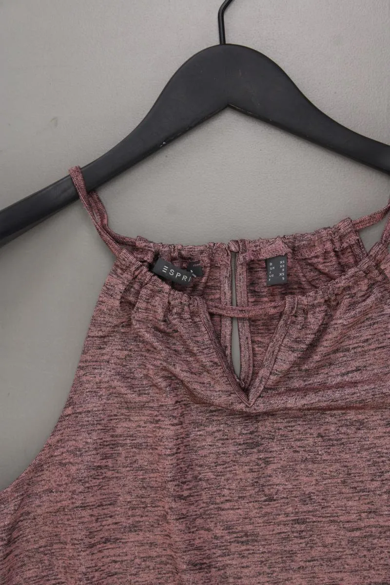 Esprit Spaghetti-Top Gr. XS neuwertig mit Glitzer lila aus Polyester