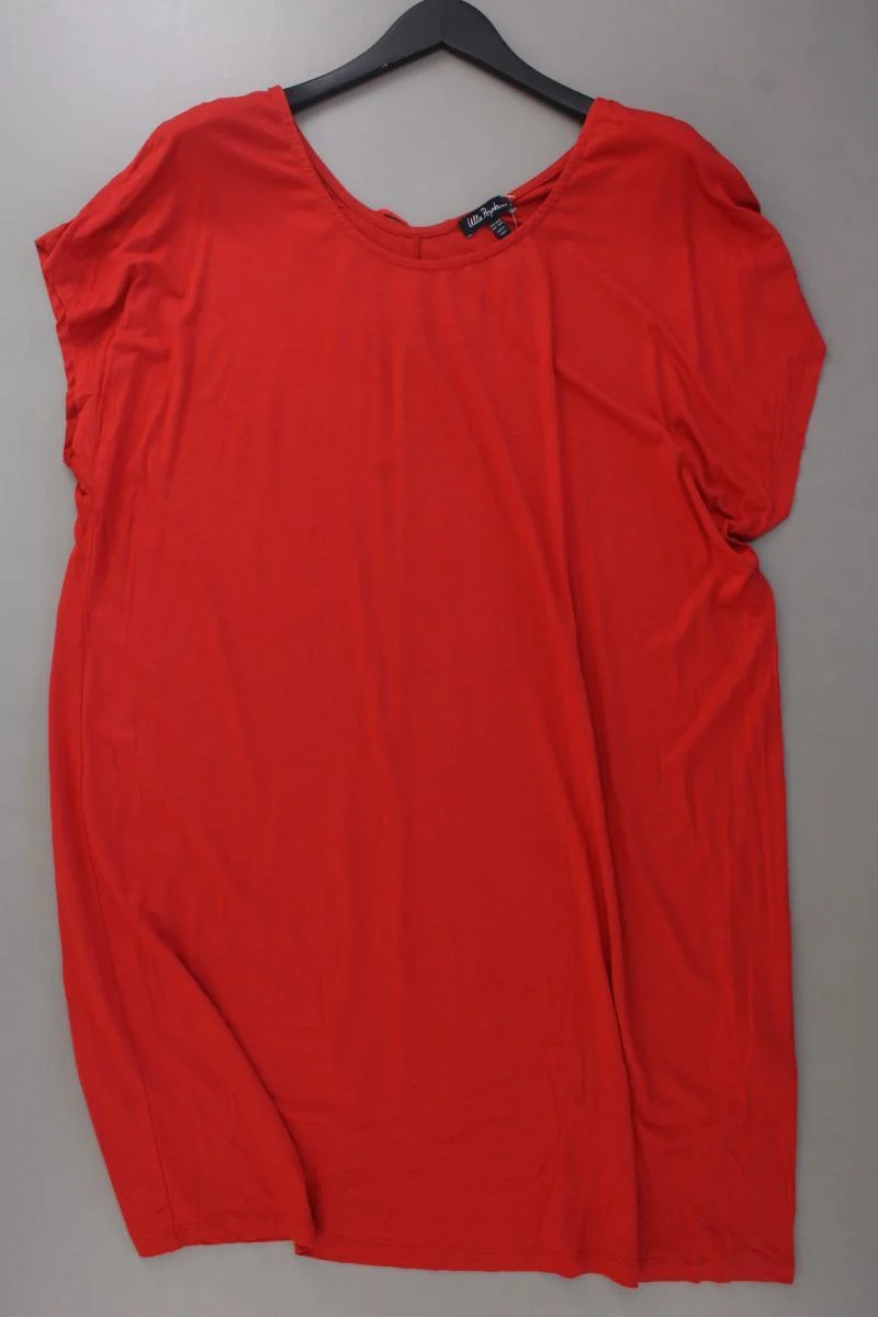 Ulla Popken Jerseykleid Gr. 46/48 neuwertig Kurzarm orange aus Viskose