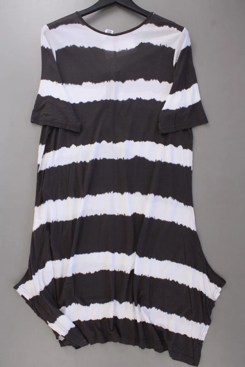 Ulla Popken Jerseykleid Gr. 46/48 mit Batikmuster neu mit Etikett Kurzarm braun