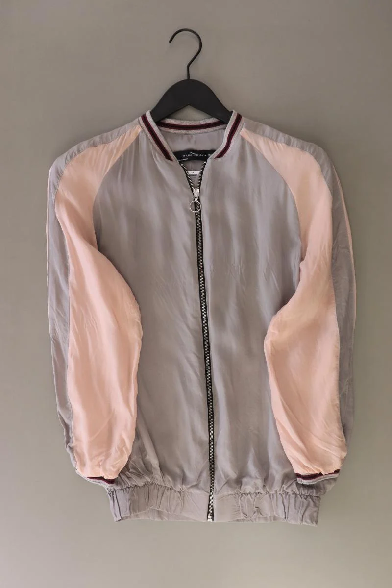 Zara Übergangsjacke Gr. XS grau aus Cupro