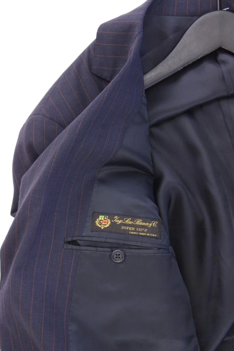 Loro Piana Wollsakko für Herren Gr. 52 gestreift blau