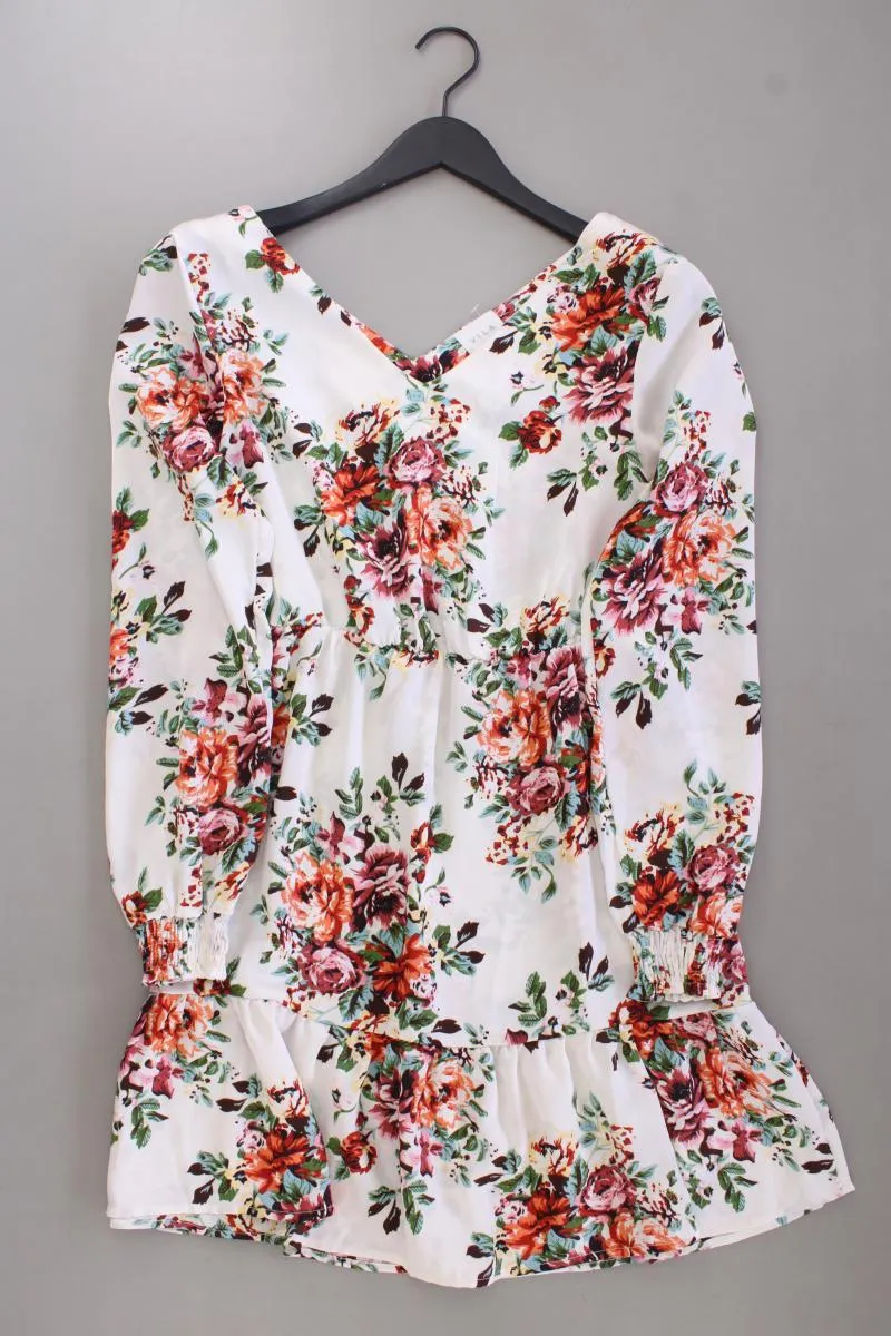 Vila Langarmkleid Gr. 36 mit Blumenmuster mehrfarbig aus Polyester