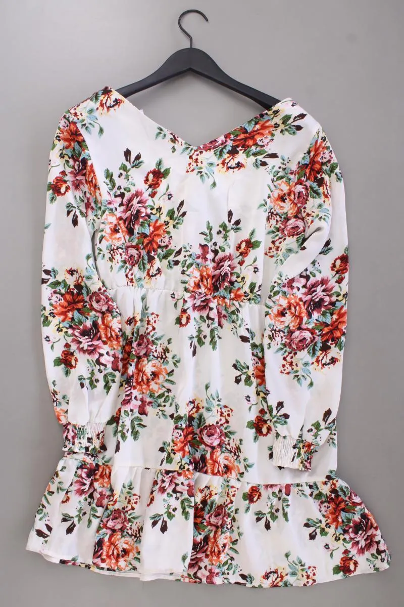 Vila Langarmkleid Gr. 36 mit Blumenmuster mehrfarbig aus Polyester