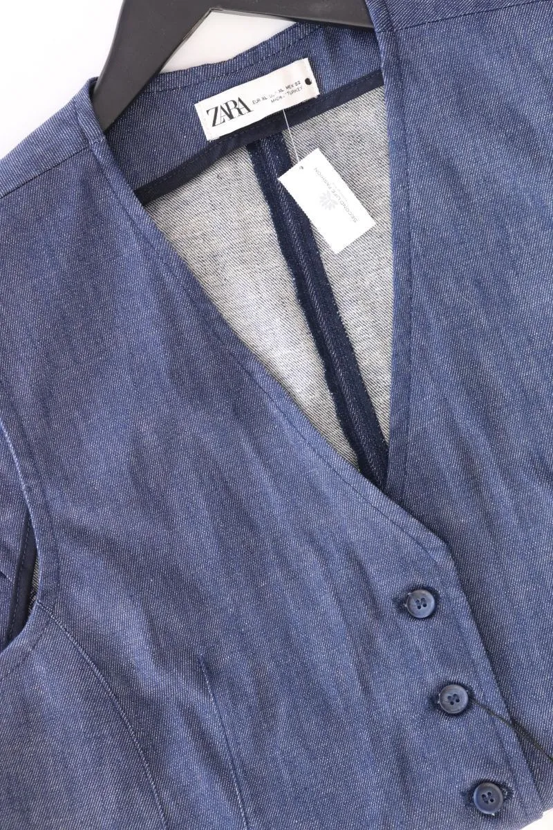 Zara Regular Weste Gr. XL neu mit Etikett Neupreis: 49,95€! blau aus Baumwolle