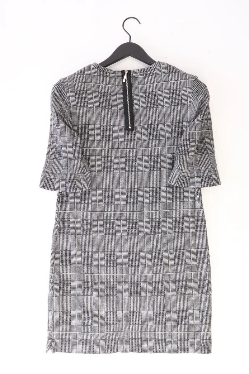 Talk About Bleistiftkleid Gr. 38 kariert 3/4 Ärmel grau aus Baumwolle