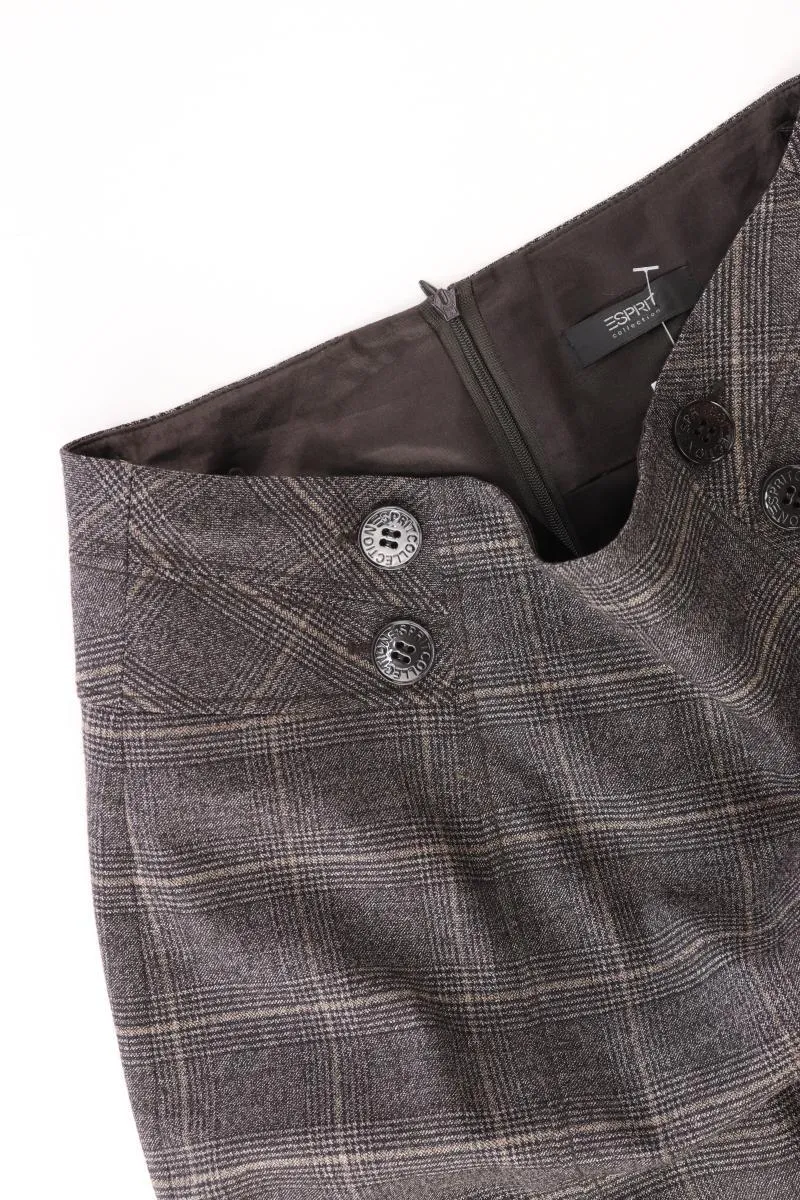 Esprit Collection Wollrock Gr. 36 kariert neuwertig grau