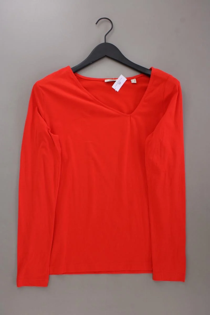 Esprit Longsleeve-Shirt Gr. XL Langarm orange aus Baumwolle