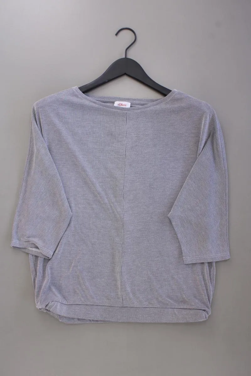 s.Oliver Oversize-Shirt Gr. 36 3/4 Ärmel grau aus Modal