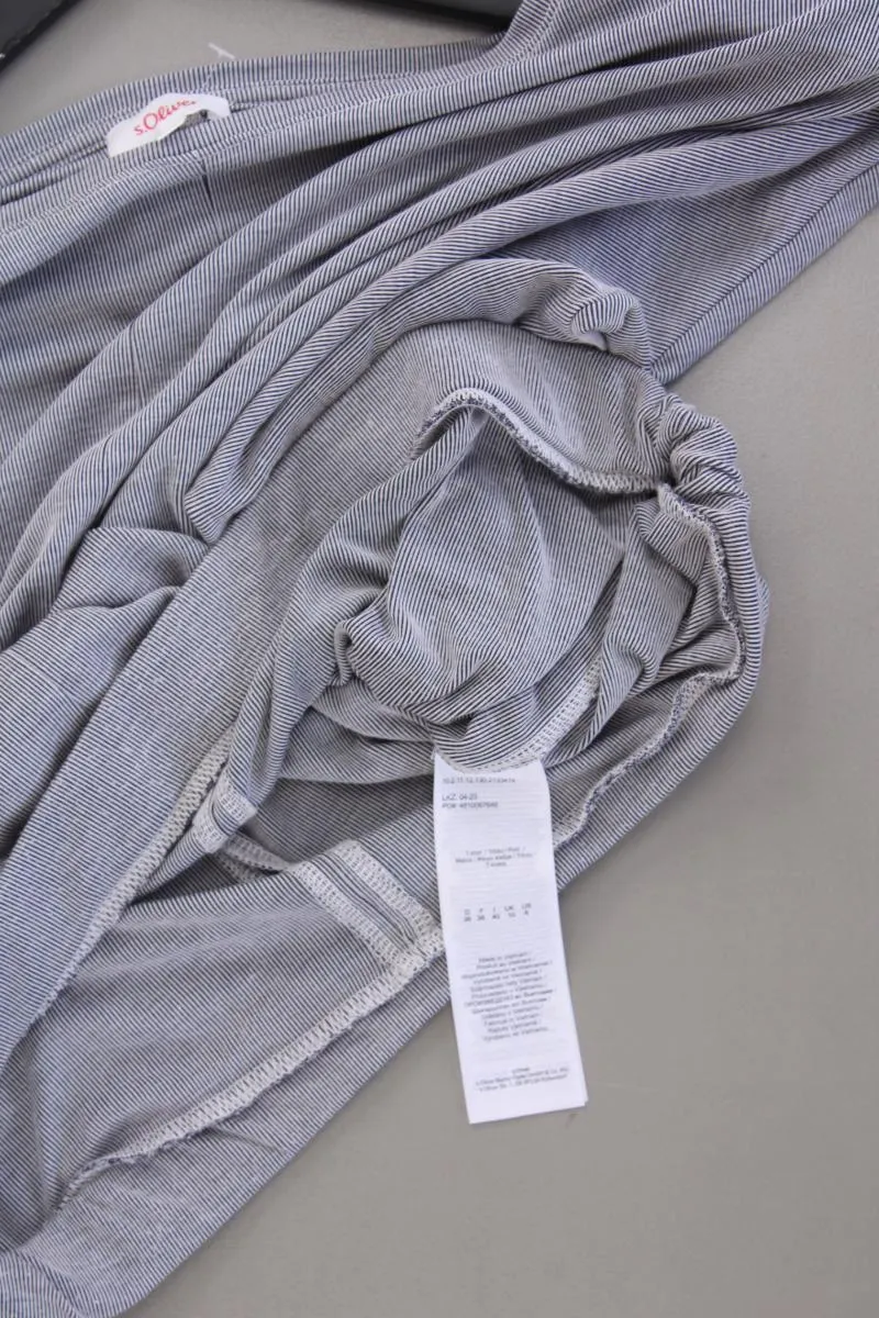 s.Oliver Oversize-Shirt Gr. 36 3/4 Ärmel grau aus Modal