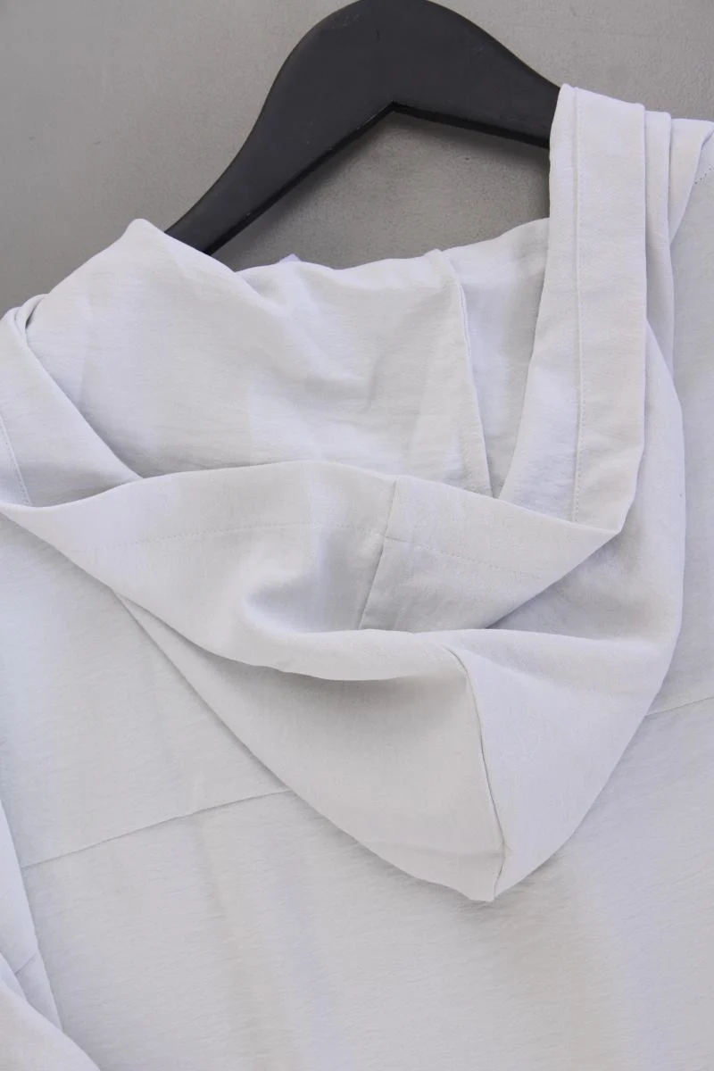 yest Kapuzenkleid Gr. 44 neuwertig Kurzarm grau aus Polyester
