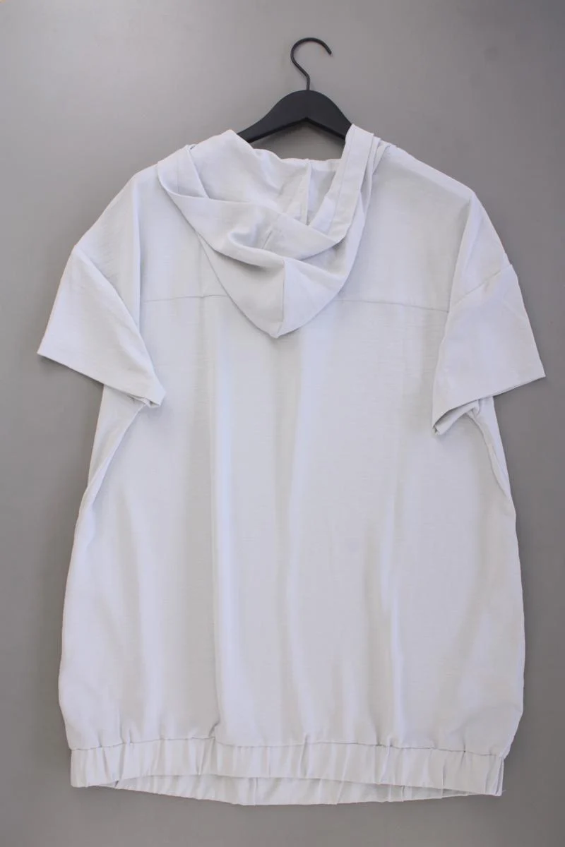 yest Kapuzenkleid Gr. 44 neuwertig Kurzarm grau aus Polyester