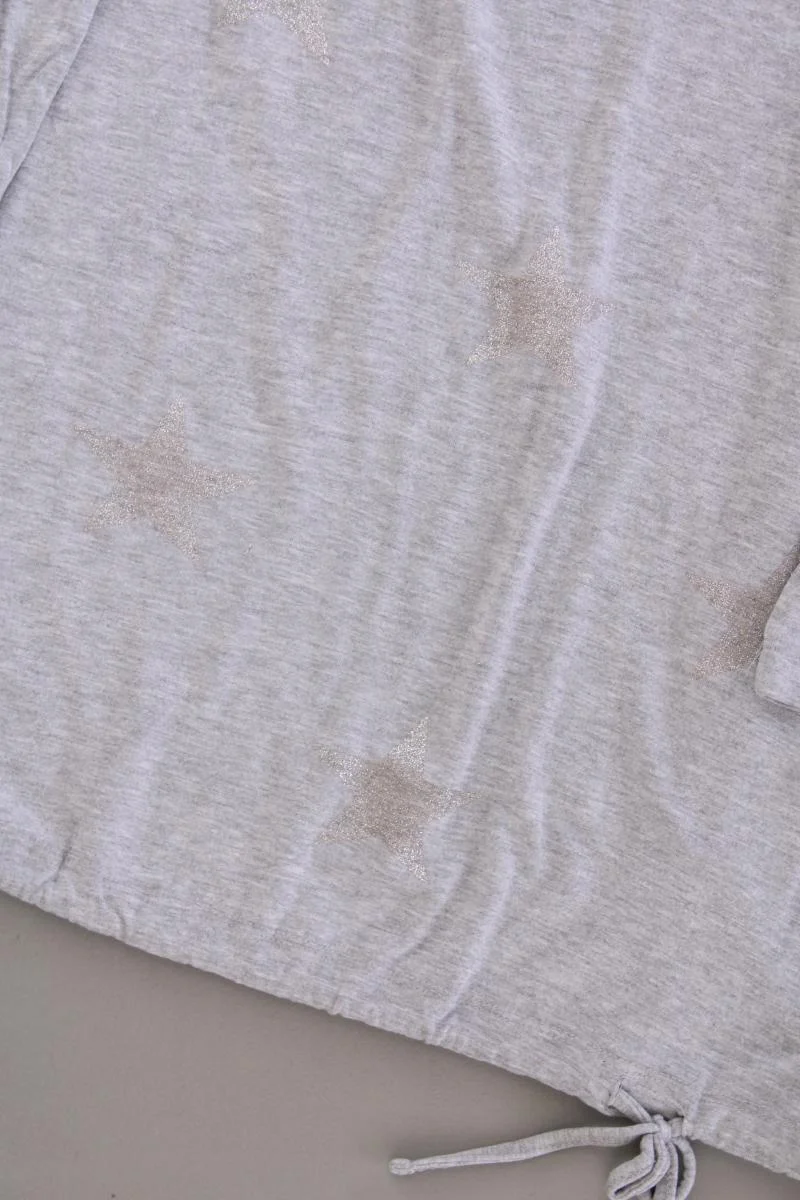 Street One Shirt mit Sternenmuster Gr. 38 3/4 Ärmel grau
