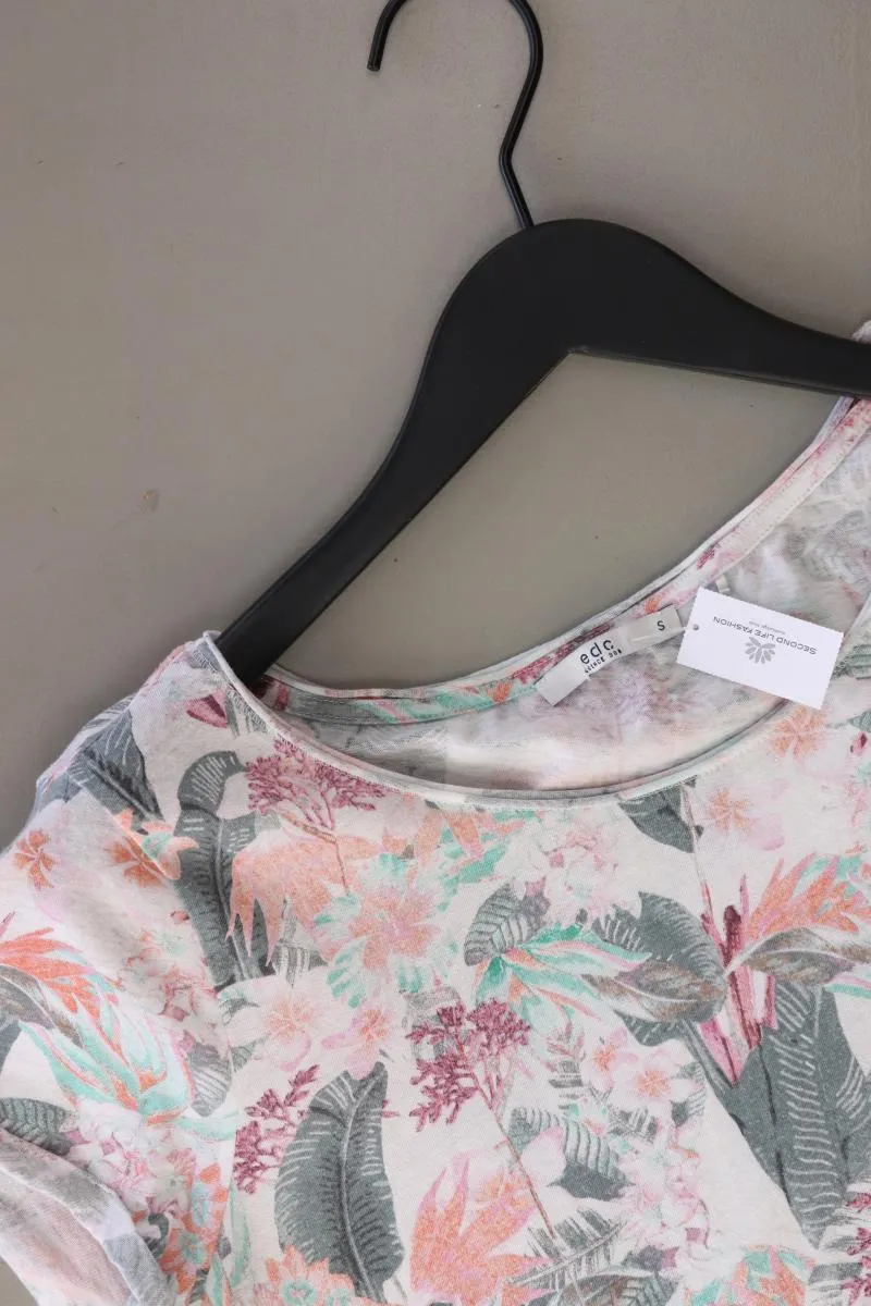 edc by Esprit Printshirt Gr. S Kurzarm mehrfarbig aus Baumwolle