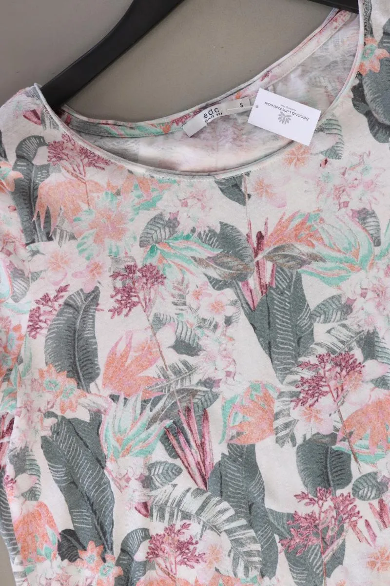 edc by Esprit Printshirt Gr. S Kurzarm mehrfarbig aus Baumwolle