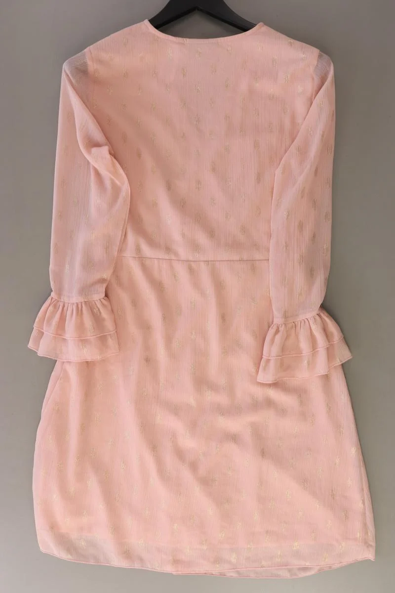 Object Chiffonkleid Gr. 38 Langarm rosa aus Polyester