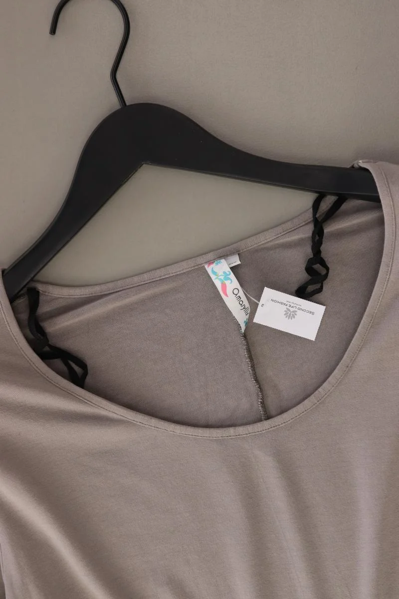 amaryllis Shirt Gr. 50 Langarm grau aus Baumwolle