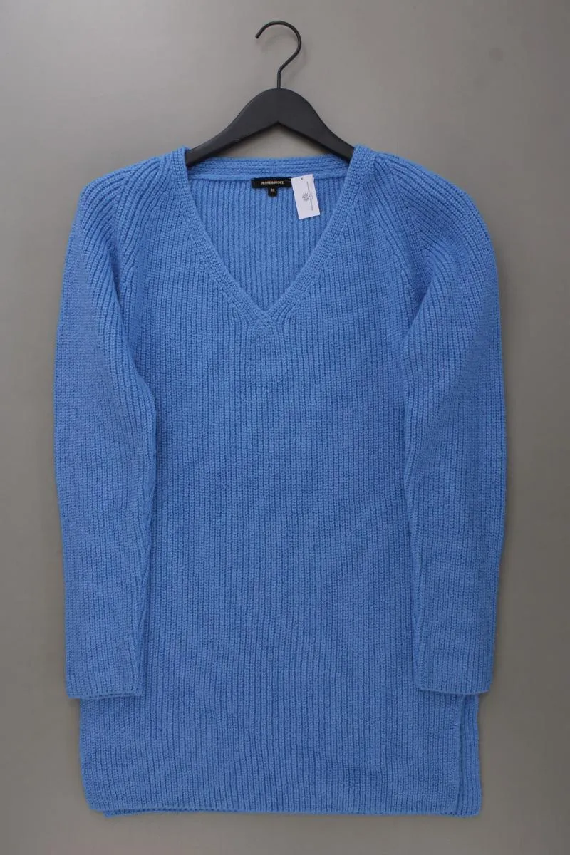 More&More Grobstrickpullover Gr. 36 blau aus Polyacryl