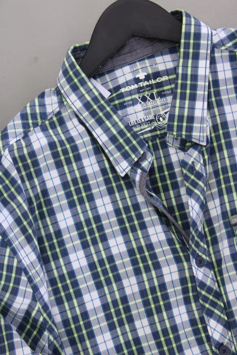 Tom Tailor Karohemd für Herren Gr. XXL kariert Langarm mehrfarbig aus Baumwolle