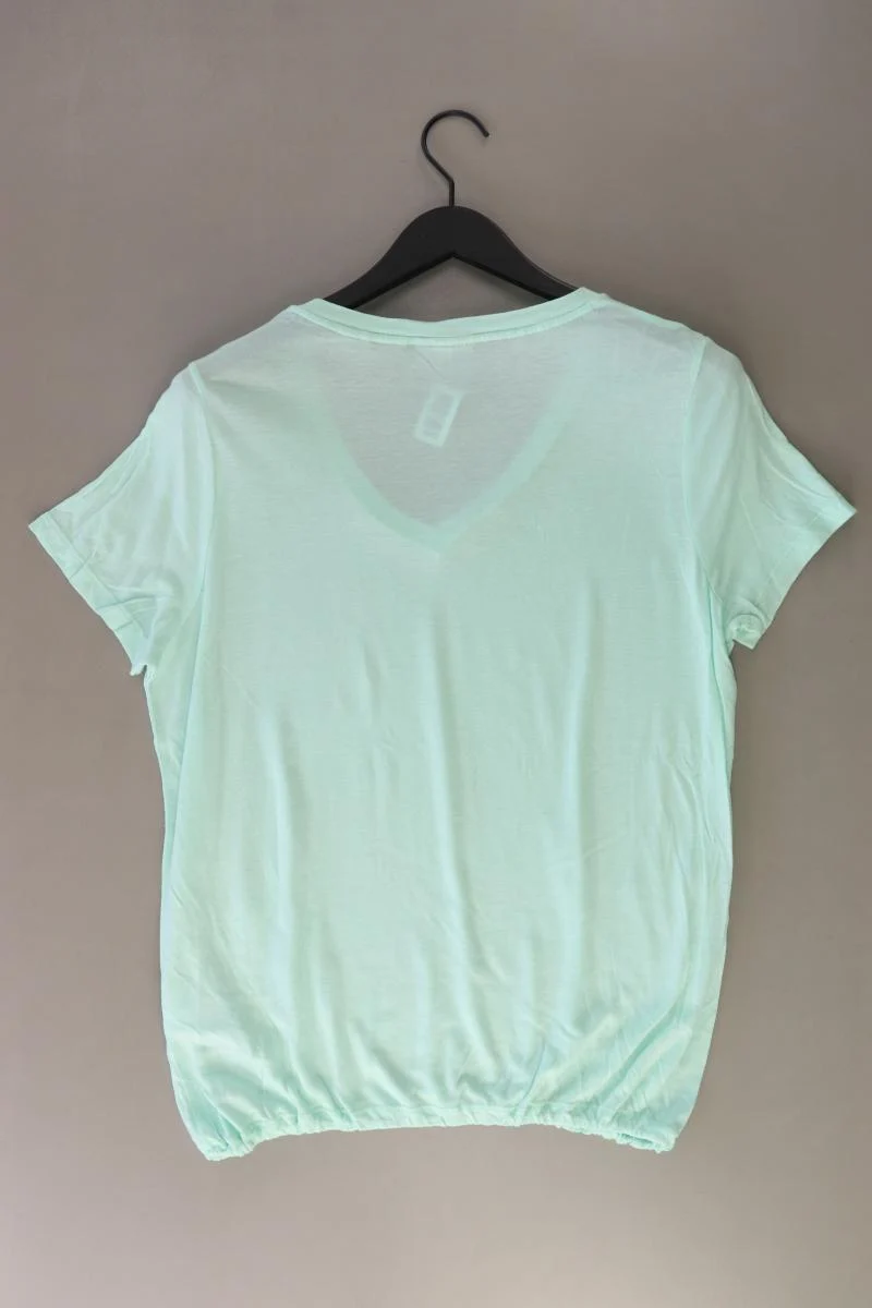 Street One Shirt mit V-Ausschnitt Gr. 42 Kurzarm grün aus Baumwolle